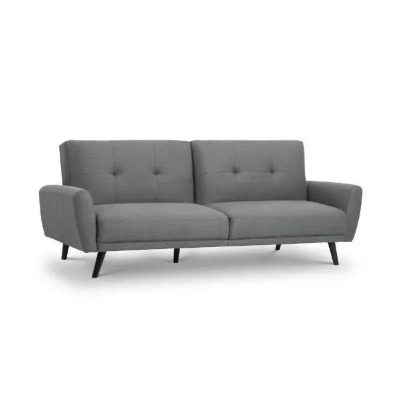 Monza Fabric Sofa Bed H 87cm L 221cm W 87 (112cm)cm-Sofa beds-Julian Bowen-Blue Linen-