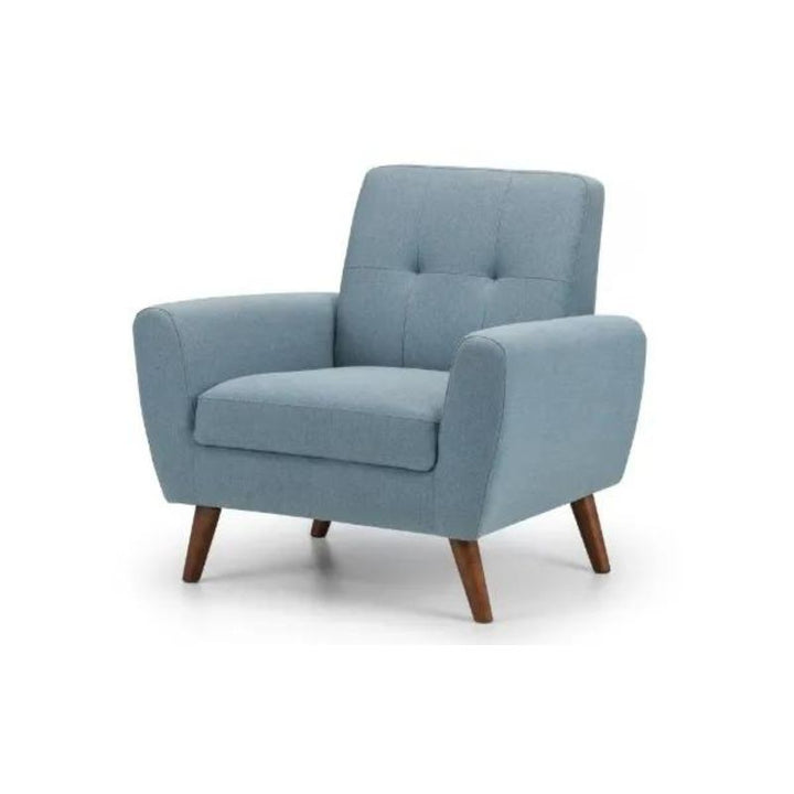 Monza Compact Retro Chair H 83cm L 85cm W 81cm-Arm Chair-Julian Bowen-Grey-