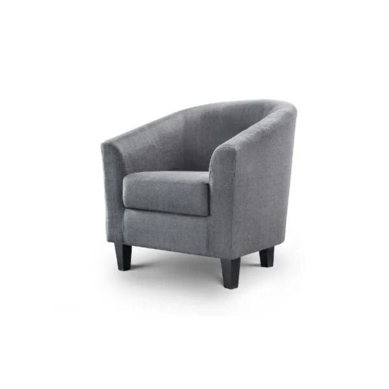 Hugo Tub Chair H 75cm L 72cm W 75cm-Accent Chairs-Julian Bowen-