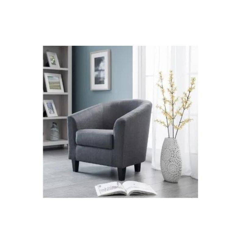 Hugo Tub Chair H 75cm L 72cm W 75cm-Accent Chairs-Julian Bowen-