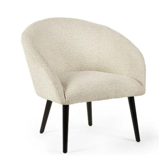 Amari Boucle Accent Chair H 76.5cm L 71cm W 78cm-Accent Chairs-Julian Bowen-