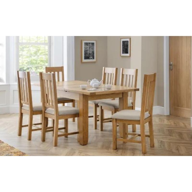 Astoria Extending Dining Table H 78cm L 140/180cm W 90cm-Dining Tables-Julian Bowen-