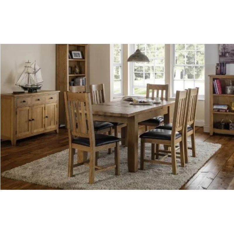 Astoria Extending Dining Table H 78cm L 140/180cm W 90cm-Dining Tables-Julian Bowen-