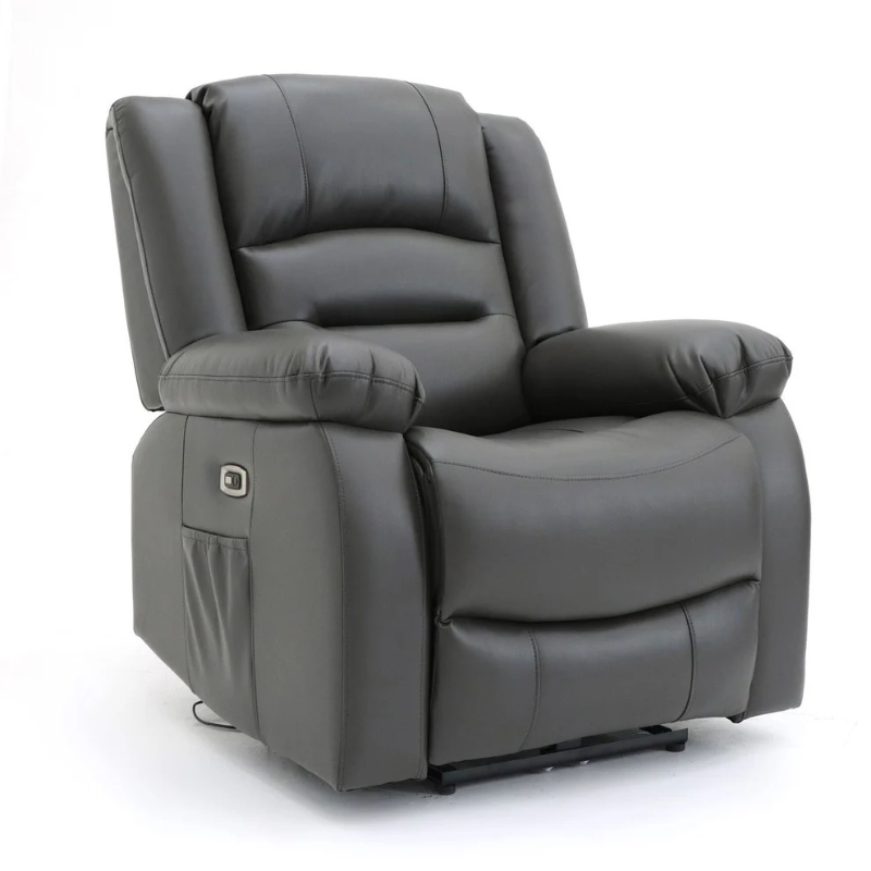 Alva Electric Recliner Armchair – Grey | Modern Comfort Recliner