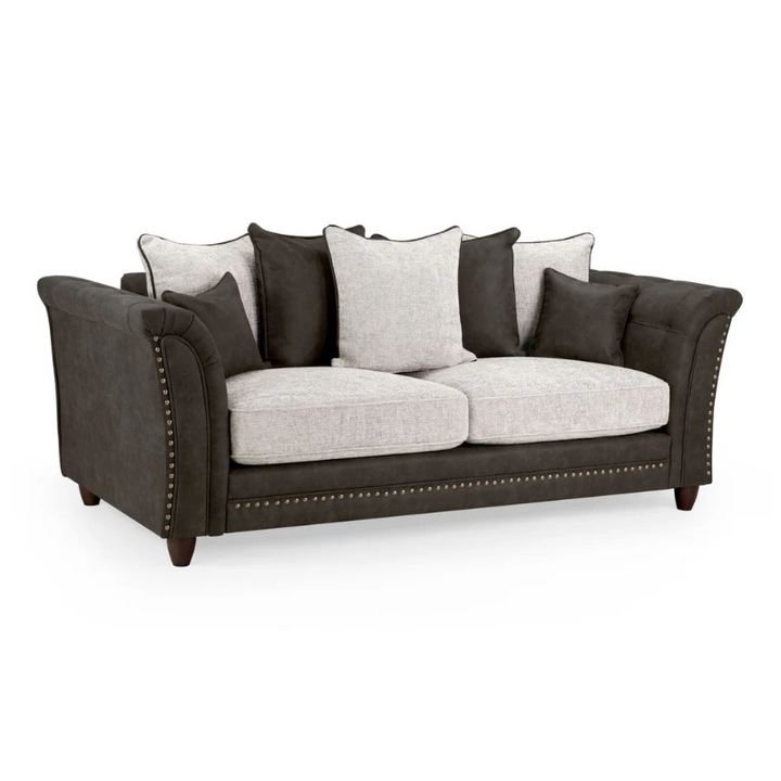 Bella Grey 3 Seater Sofa – Modern Space-Saving Design with Soft-Touch Fabric