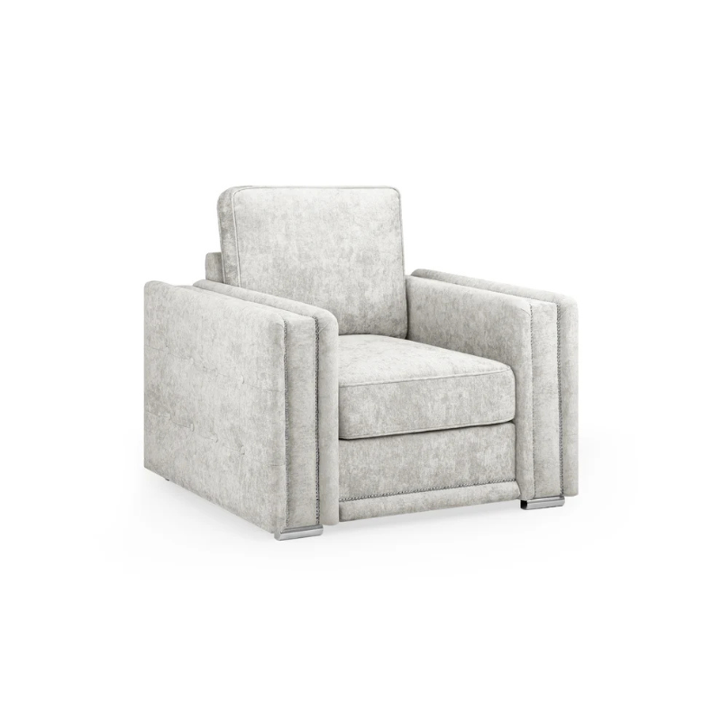 Bentley Fullback Sofa Silver armchair