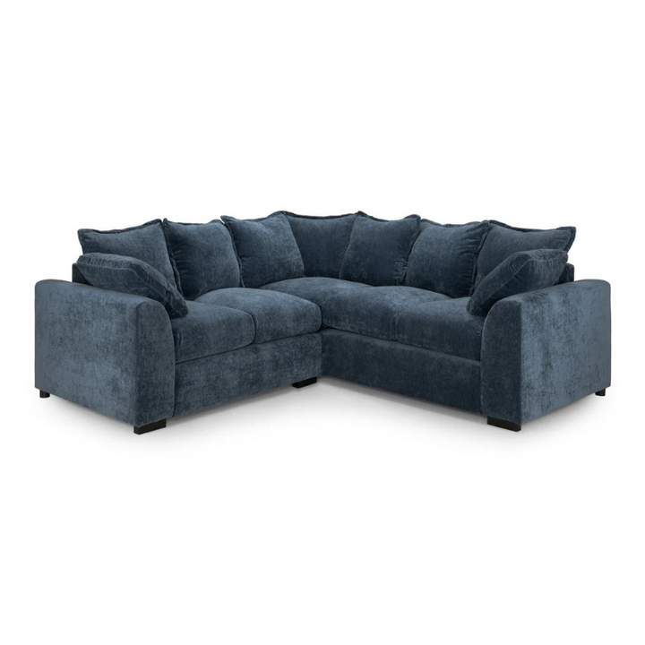 Colbee Blue Large Corner Sofa – Modern Fabric L-Shaped Couch for Spacious Living Rooms