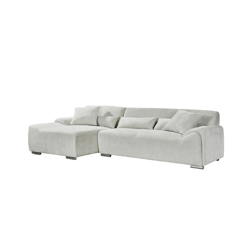 Modena Sofa Beige Left Hand Facing Corner – Elegant, Spacious & Contemporary