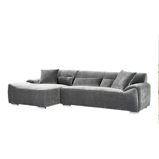 Modena Sofa Charcoal Left Hand Facing Corner – Stylish, Spacious & Contemporary