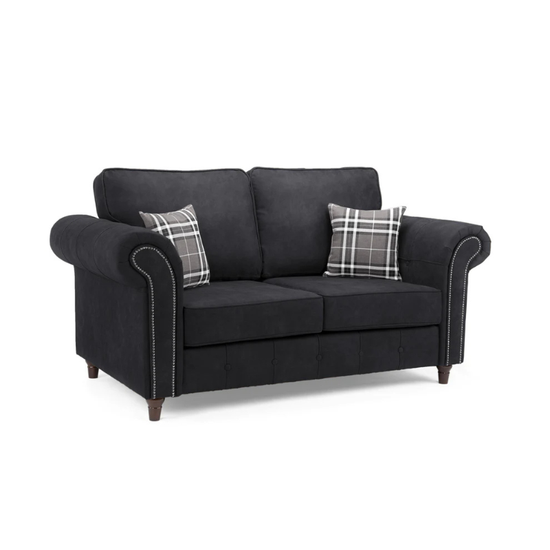 Oakland Sofa Charcoal 2 Seater – Timeless Comfort and Style