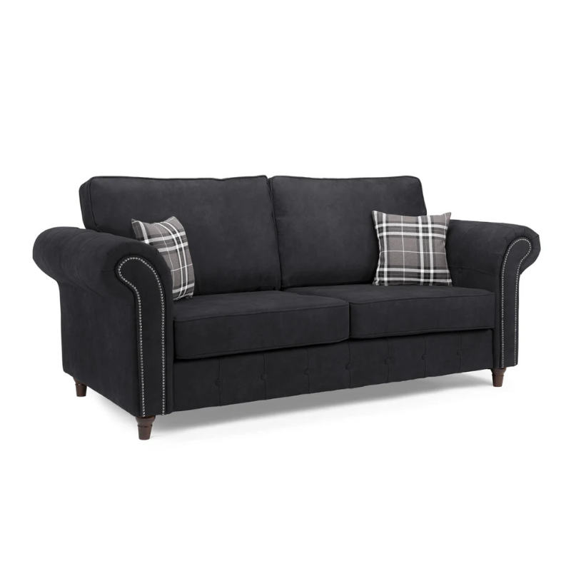 Oakland Sofa Charcoal 3 Seater – Timeless Style and Lasting Comfort