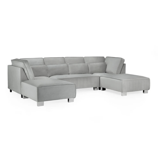 Sloane Sofa Grey U Shape Corner – Modern Style with Spacious Seating