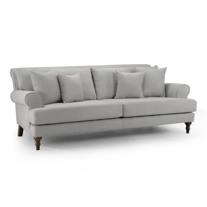Summer Sofa Grey 4 Seater – Spacious Comfort with Modern Elegance