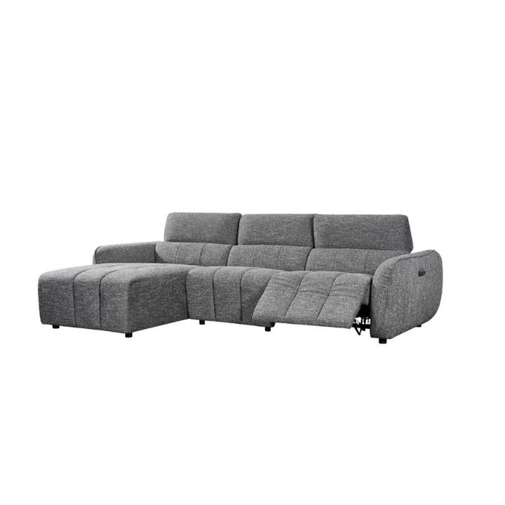 Turin Electric Recliner Sofa Charcoal Left Hand – Luxurious Comfort with Effortless Reclining