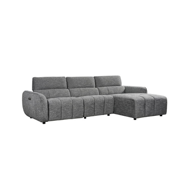 Turin Electric Recliner Sofa Charcoal Right Hand – Contemporary Luxury with Effortless Reclining