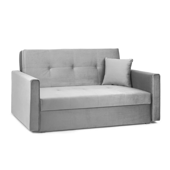 Viva Sofabed Plush Grey 2 Seater – Stylish Seating with Hidden Guest Bed