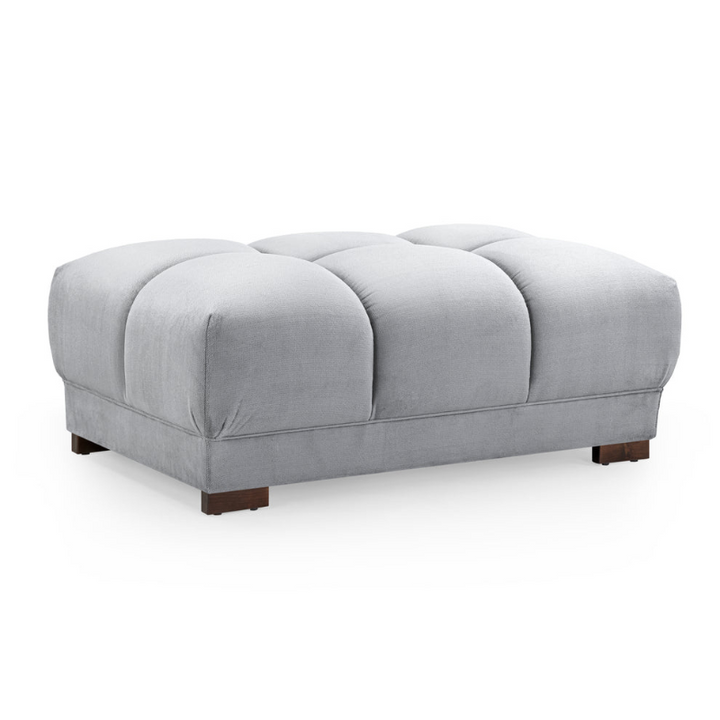 Azzuro Sofa Grey Footstool – Stylish Comfort and Versatile Use
