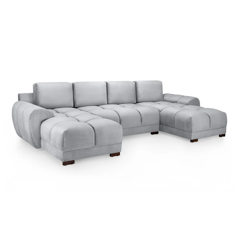 Azzuro Sofa Grey U Shape Corner – Ultimate Space, Style, and Comfort