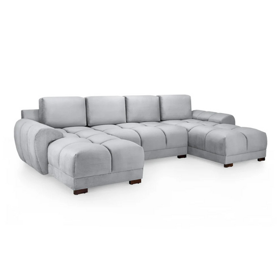 Azzuro Sofa Grey U Shape Corner – Ultimate Space, Style, and Comfort