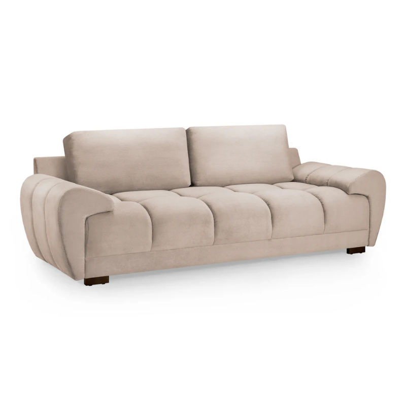Azzuro Sofa Mocha 3 Seater – Warm, Modern Comfort for Your Home