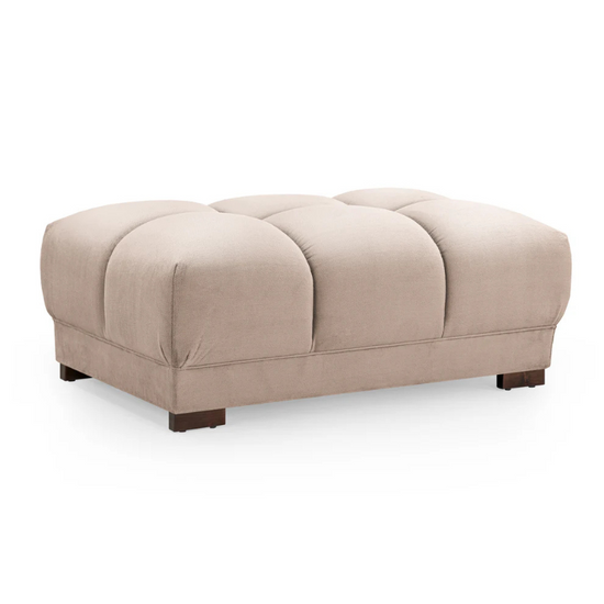 Azzuro Sofa Mocha Footstool – Versatile Comfort with Warm Style