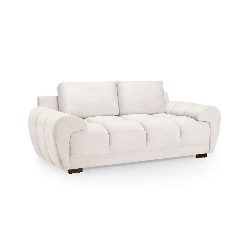 Azzuro Sofa Cream 2 Seater – Elegant Comfort for Compact Living Spaces