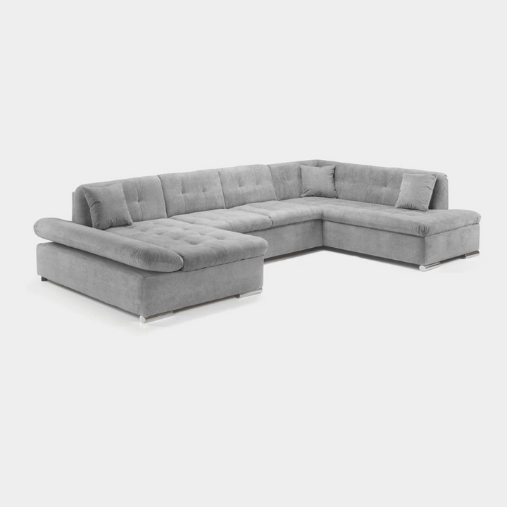 Bergen Sofabed Grey Right Hand Facing Corner – Stylish & Practical Corner Sofa Bed