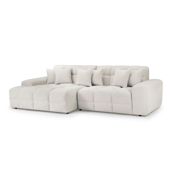 Jacob Left Hand Corner Sofa – Beige | Modern L-Shaped Sofa