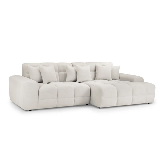 Jacob Right Hand Corner Sofa – Beige | Contemporary L-Shaped Sofa