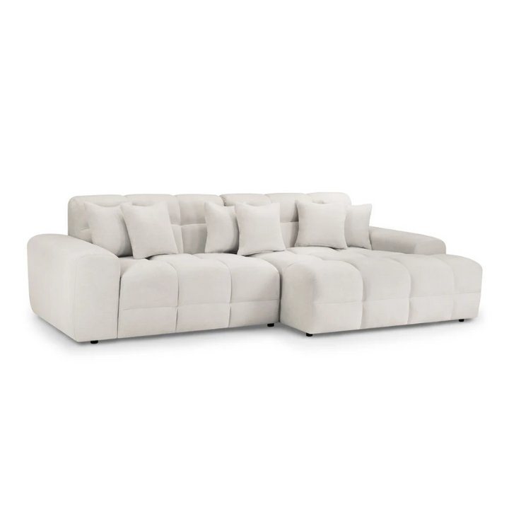 Jacob Right Hand Corner Sofa – Beige | Contemporary L-Shaped Sofa