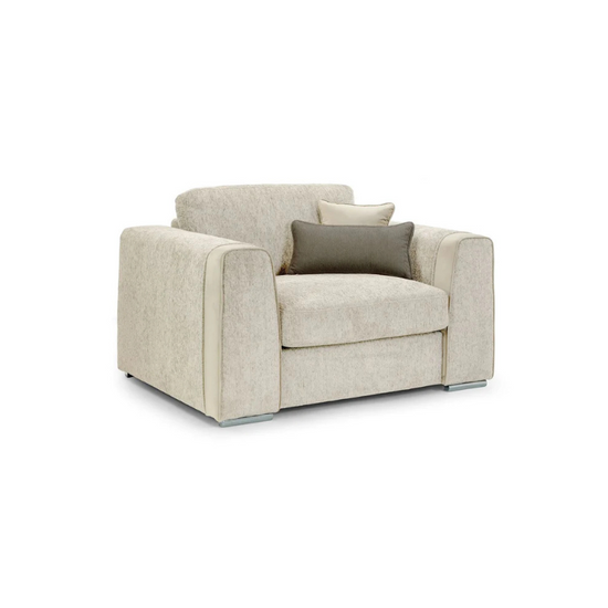 Naples Armchair – Beige | Modern Fabric Accent Chair for Stylish Comfort