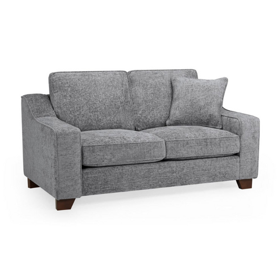 Nebraska 2 Seater Sofa – Slate | Modern Compact Fabric Sofa for Contemporary Living