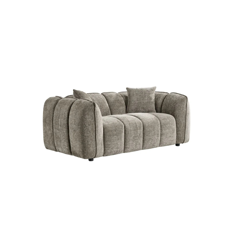 Venice 2 Seater Sofa – Mocha | Compact Mocha Fabric Sofa for Cosy Living Spaces