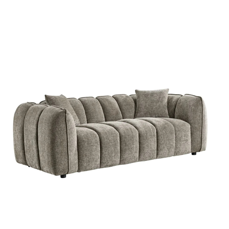 Venice 3 Seater Sofa – Mocha | Spacious Mocha Fabric Sofa for Modern Living Rooms