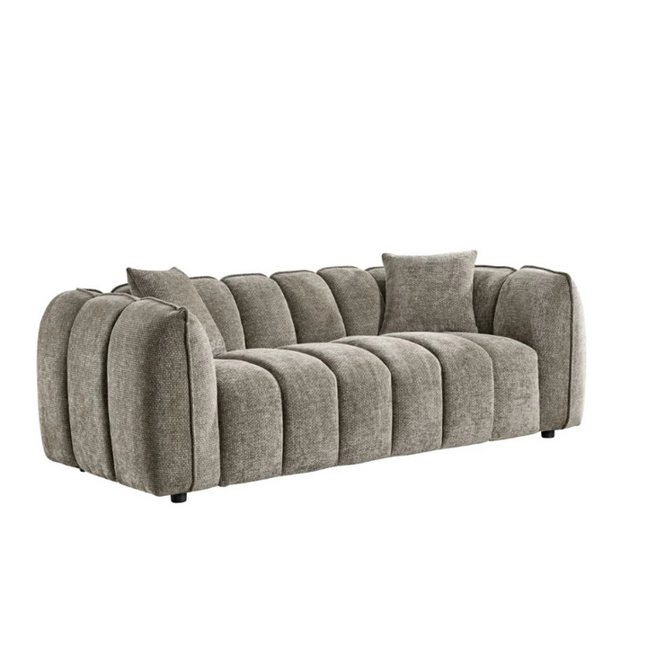 Venice 3 Seater Sofa – Mocha | Spacious Mocha Fabric Sofa for Modern Living Rooms