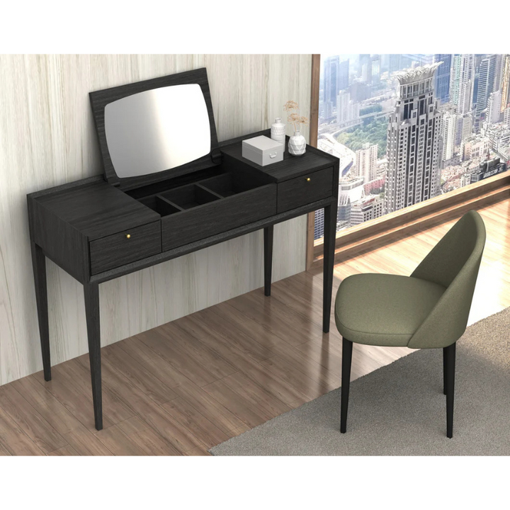 Cino Dressing Table | Elegant Vanity Table with Mirror and Storage