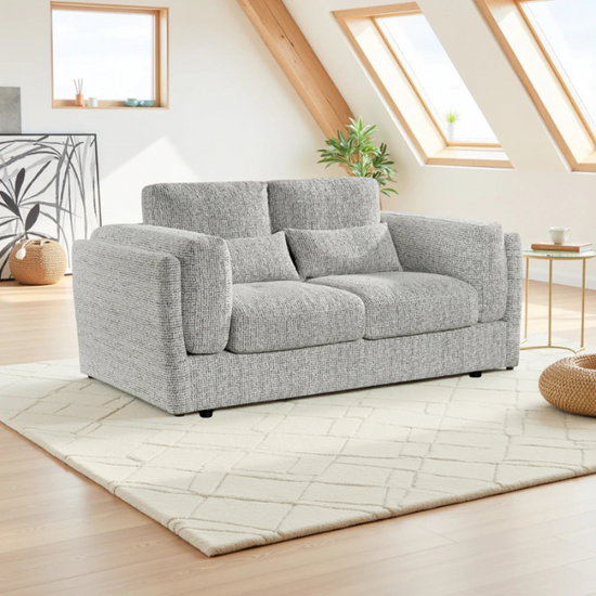 Bari Beige 2 Seater Sofa | Modern Compact Upholstered Seating