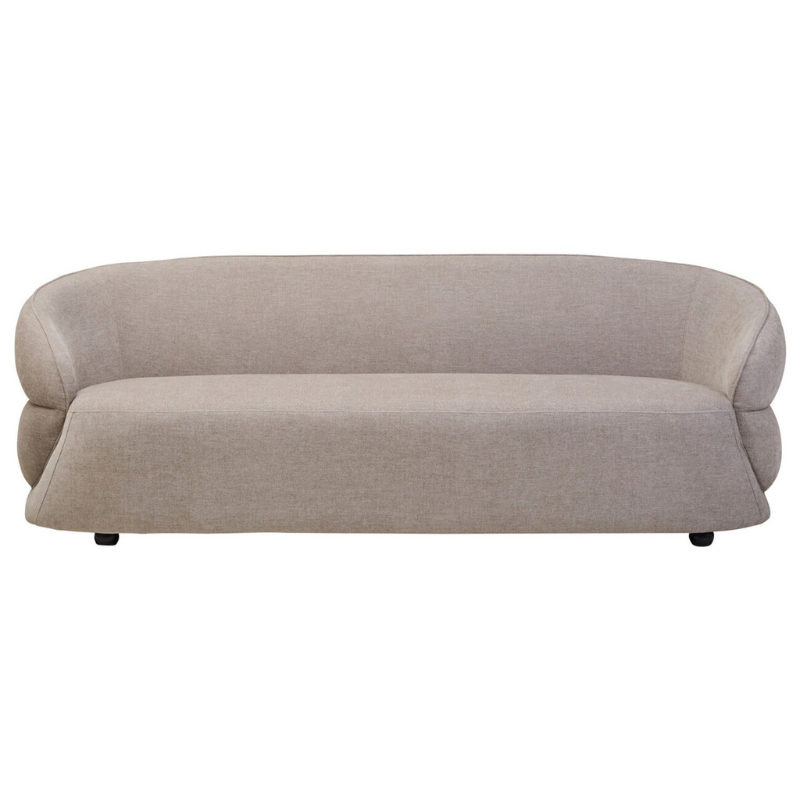 Daphne Taupe Chenille 3 Seater Sofa | Soft Upholstered Modern Lounge Sofa