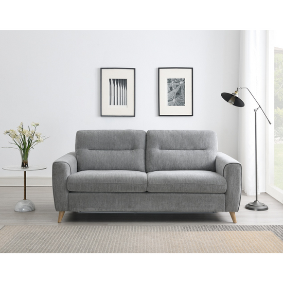 Sofia Grey Sofabed | Modern Fabric Sofa Bed for Living & Guest Spaces
