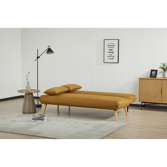 Arga Pumpkin Sofa Bed | Modern Fabric Sofa Bed for Small Spaces & Guests