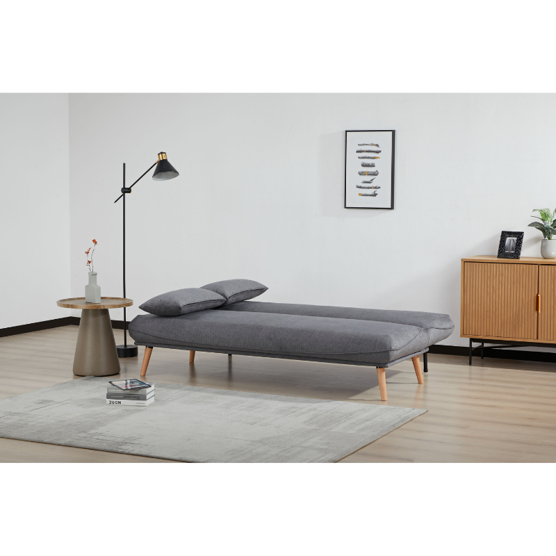 Arga Dark Grey Sofa Bed | Modern Space-Saving Fabric Sofa Bed