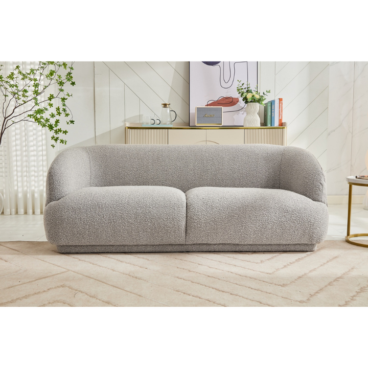 Aria Taupe 3 Seater Sofa | Modern Fabric Sofa for Living Rooms