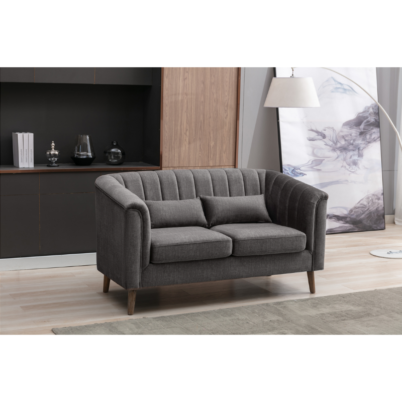 Charlotte Graphite 2 Seater Sofa | Modern Fabric Sofa