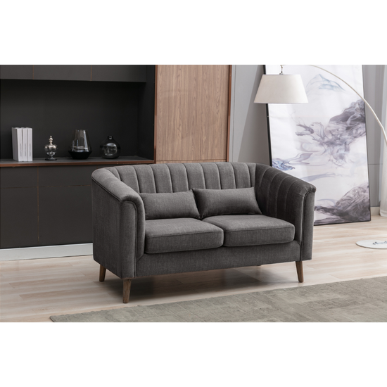 Charlotte Graphite 2 Seater Sofa | Modern Fabric Sofa