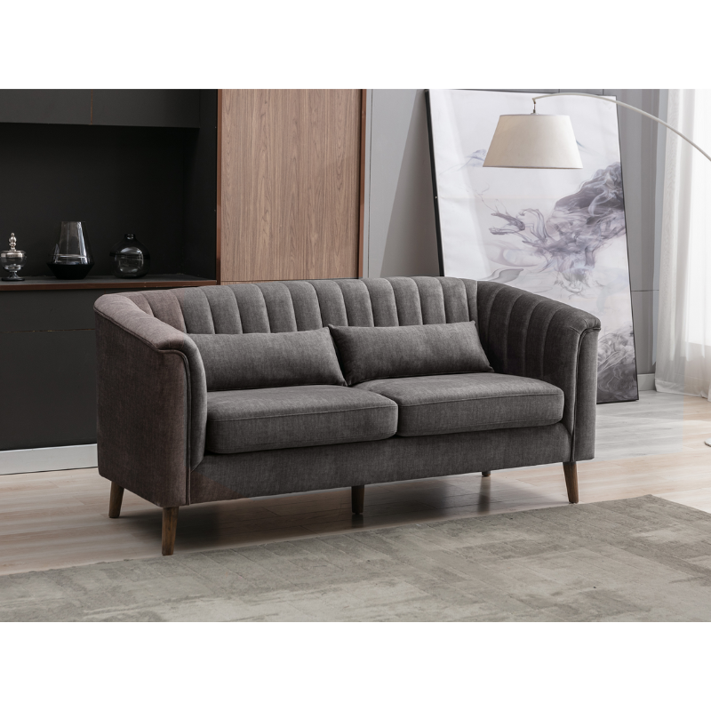 Charlotte Graphite 3 Seater Sofa | Modern Fabric Sofa