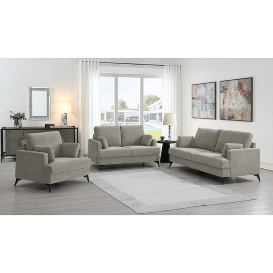 Ernie Grey Lifestyle Sofa Set | 3+2+1 Modern Fabric Suite