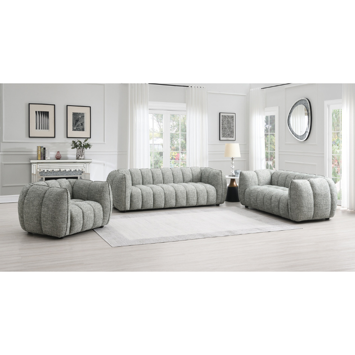Lilac Winter Moss Lifestyle Sofa Set | 3+2+1 Modern Fabric Suite