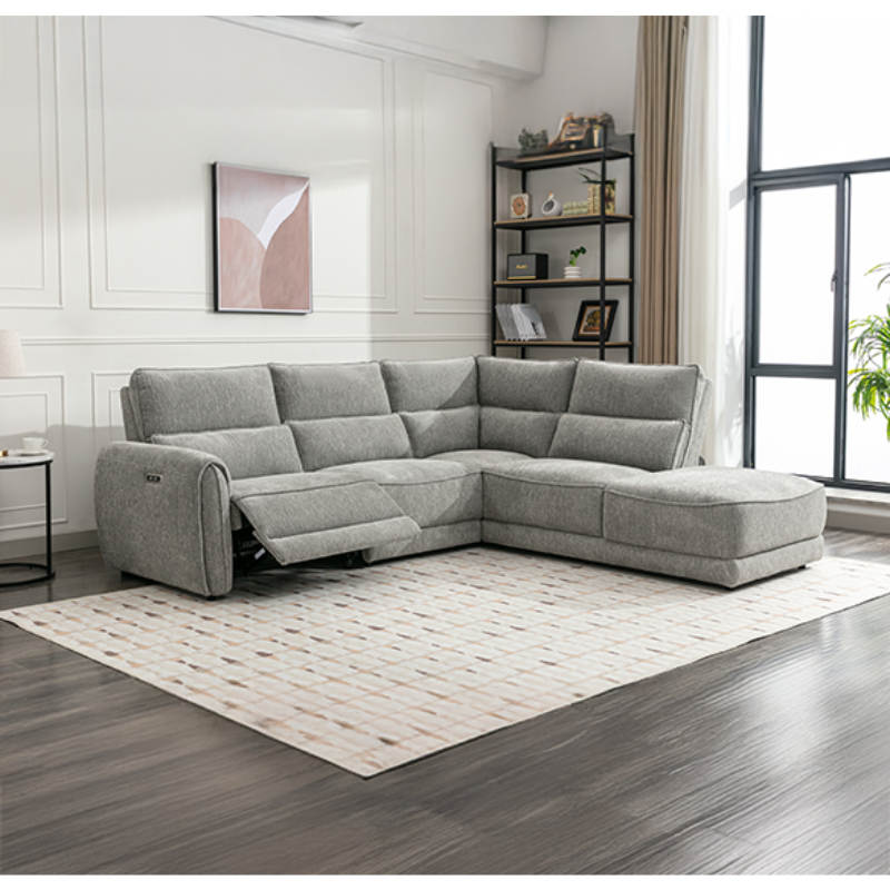 Nora Grey Sectional Sofa | Modern Modular Fabric Sofa