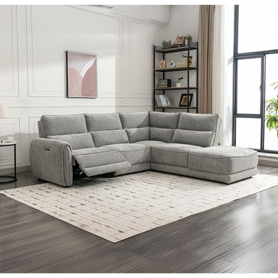 Nora Grey Sectional Sofa | Modern Modular Fabric Sofa