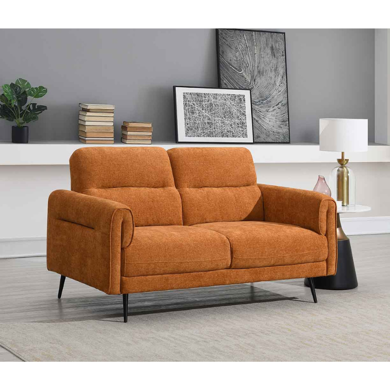 Oakley Gold 2 Seater Sofa | Elegant Modern Fabric Sofa